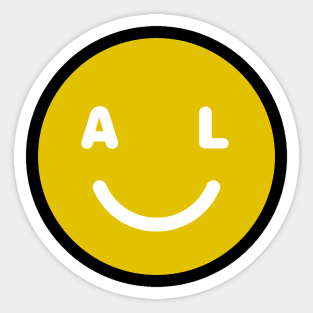 Alabama Smiley Face to make those 'bama folks smile Sticker